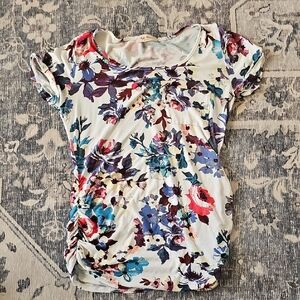 Floral Short Sleeve Women's Top